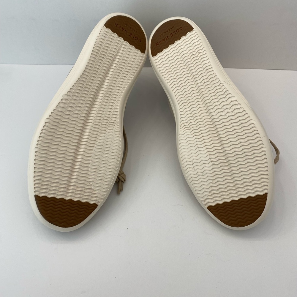 NEW Cole Haan Women's Beige Suede Sneakers size 8 Grand Crosscourt II - Picture 5 of 6